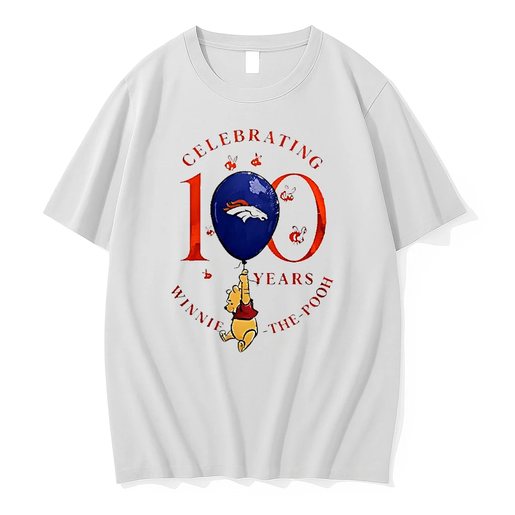Funny Denver Broncos X Winnie The Pooh 100th Anniversary Shirts