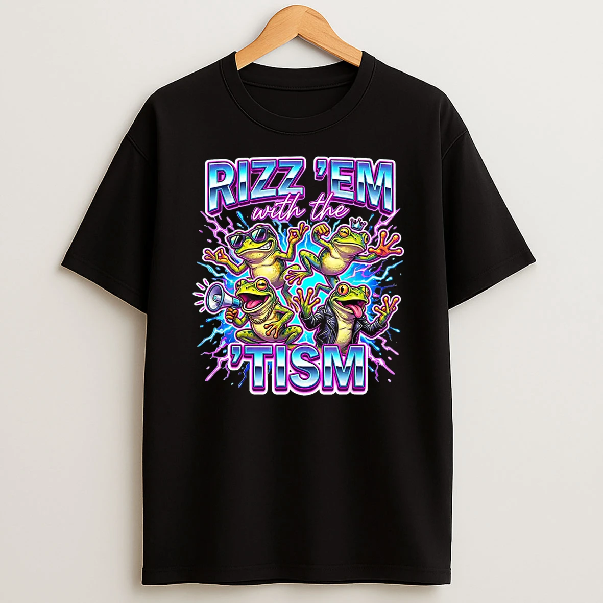 Funny Frog Autism Rizz Em With The Tism Shirts