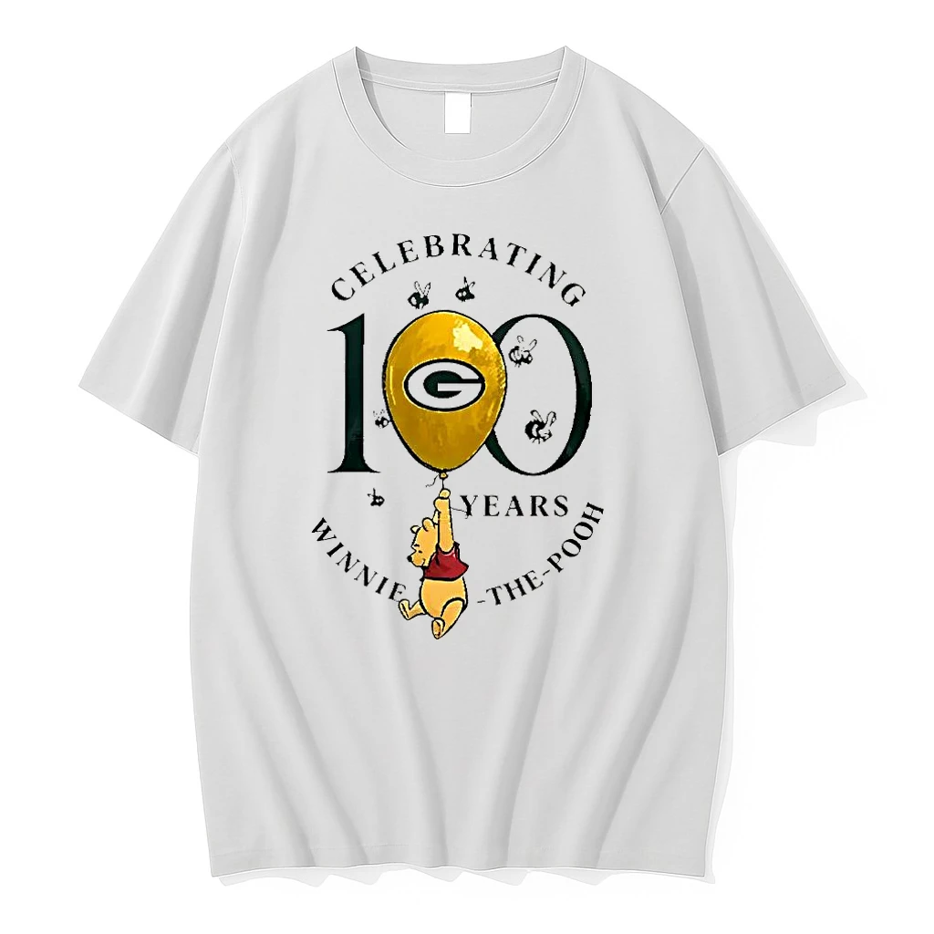 Funny Green Bay Packers X Winnie The Pooh 100th Anniversary Shirts
