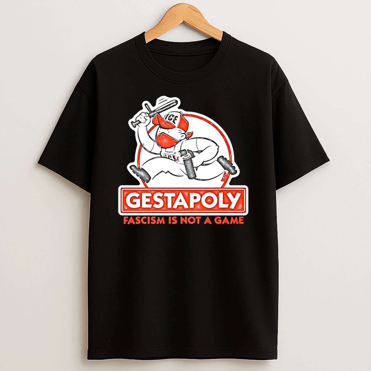 Gestapo Ice Fascism Is Not A Game Shirts