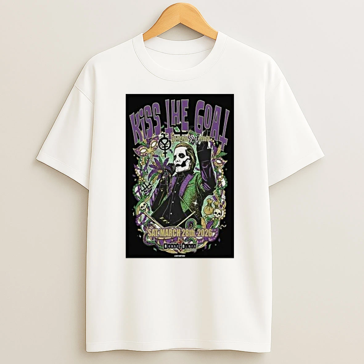 Ghost Kiss The Goal Tour March 28 2026 In New Orleans La Shirts