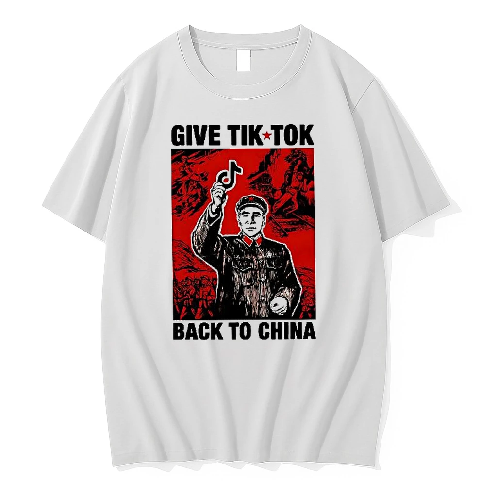 Give Tiktok Back To China Anti Tiktok Woman Shirts
