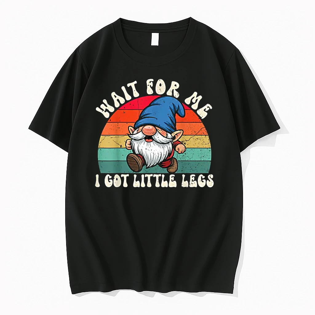 Gnome Wait For Me I Got Little Legs Humor Funny Running Joke Shirts