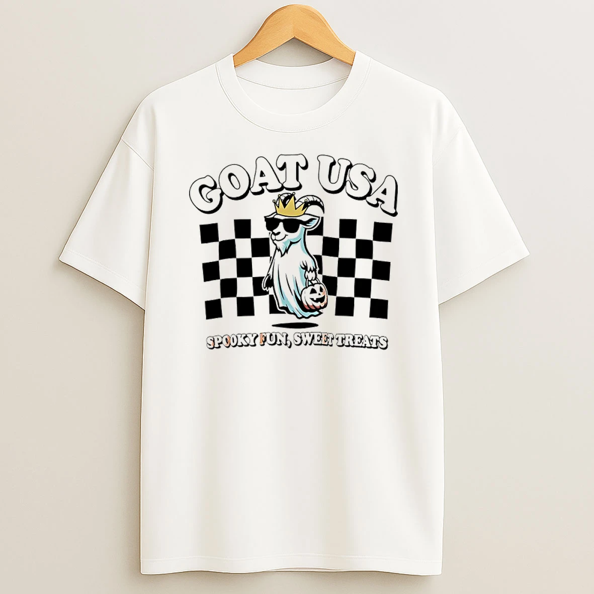 Goat Usa Spooky Fun And Sweet Treats Shirts