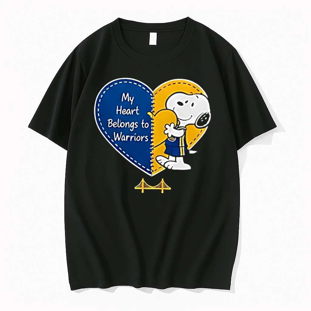 Golden State Warriors X Snoopy Cartoon Valentine 2026 Shirts