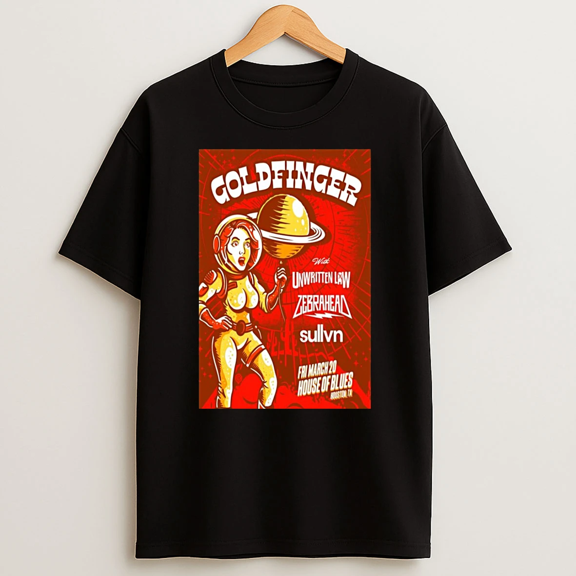 Goldfinger Houston Tx March 20 2026 Concert Shirts