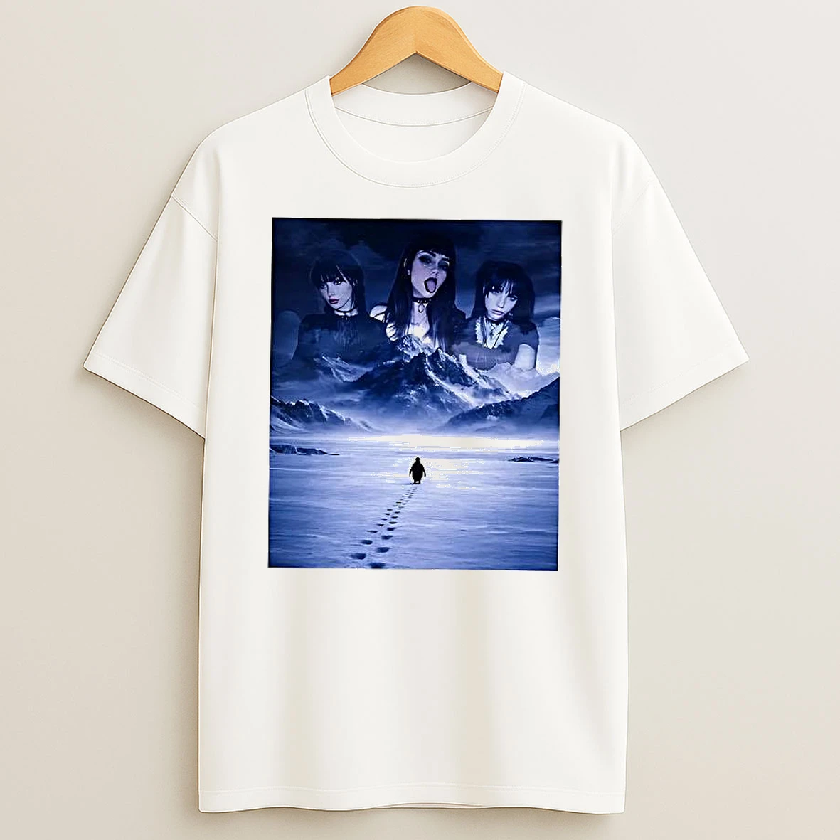 Goth Girls Nihilist Penguin Woman Shirts