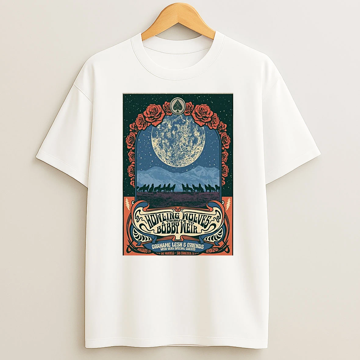 Grahame Lesh And Friends January 17 2026 The Warfield San Francisco Ca Shirts