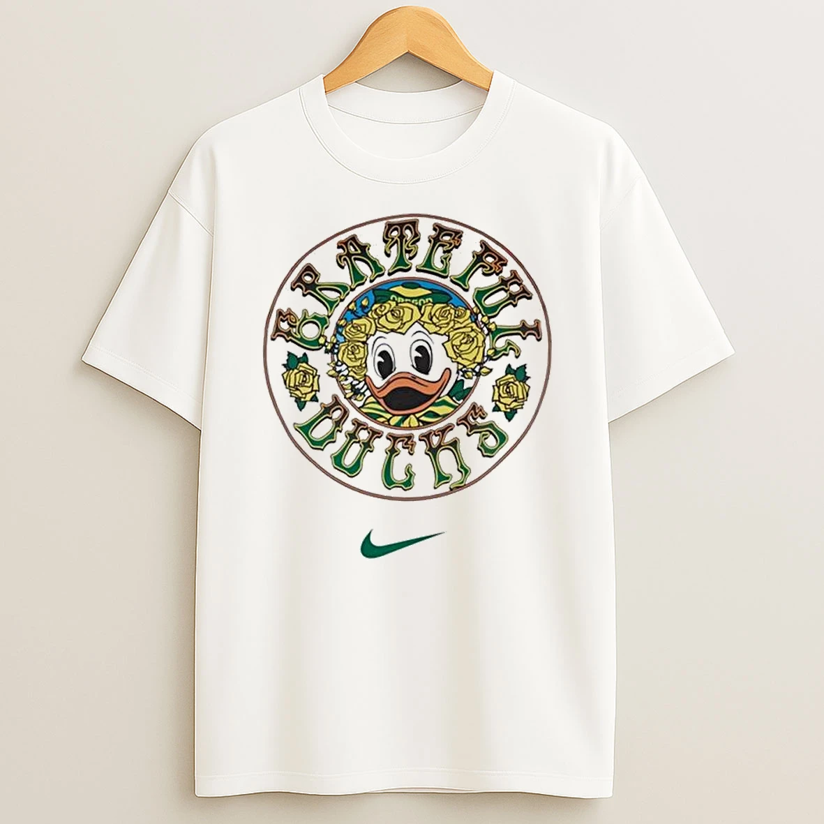 Grateful Dead X Oregon Ducks And Roses Shirts