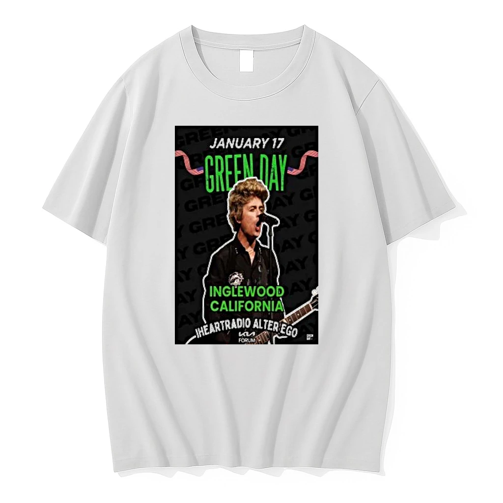 Green Day Jan 17 2026 Tour Inglewood California Shirts