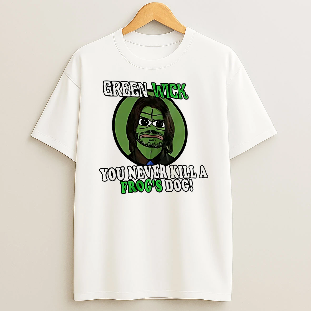 Green Wick You Never Kill A Frogs Dog Shirts