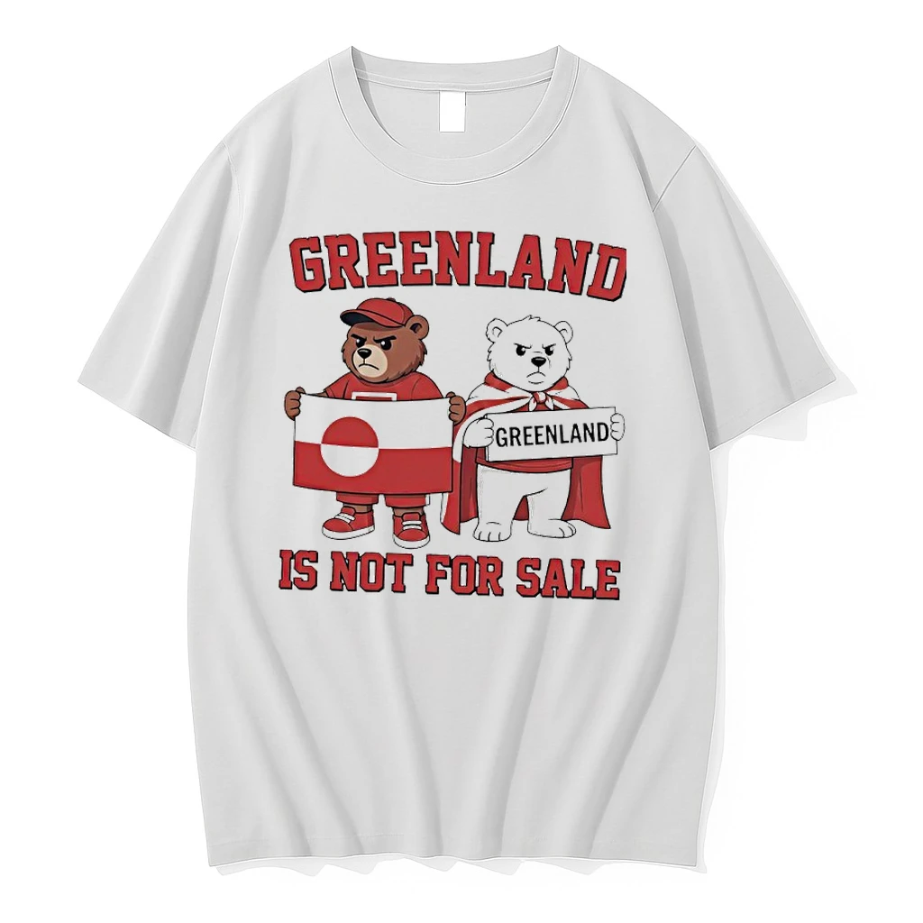 Greenland Is Not For Sale Bear With Polar Bear Cartoon Anti Trump Shirts