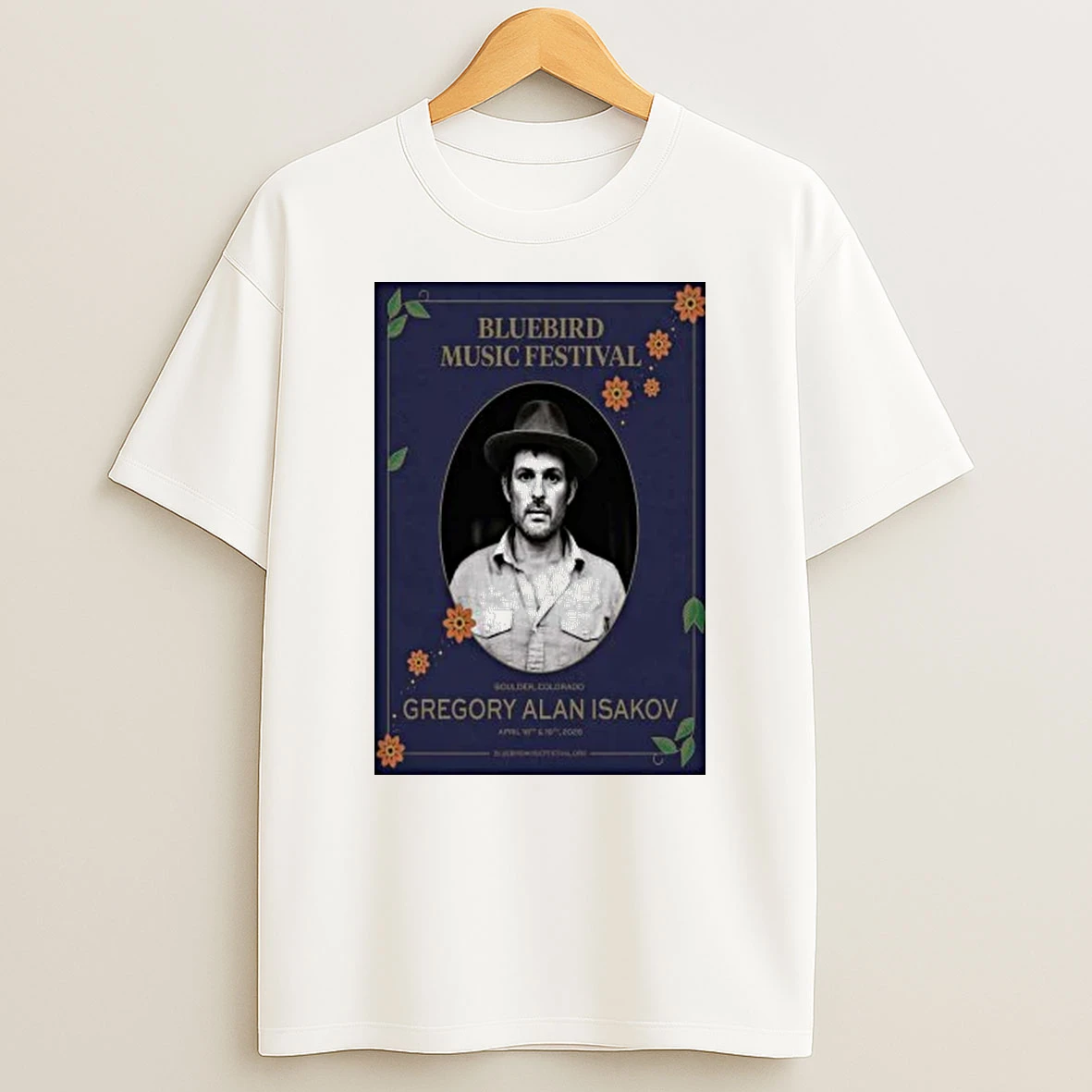 Gregory Alan Isakov Apr 18 19 2026 Bluebird Music Festival Shirts