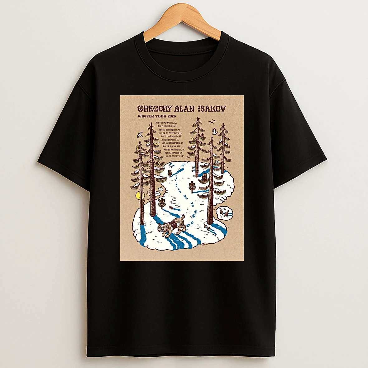 Gregory Alan Isakov Winter Tour 2026 January 14 27 Shirts