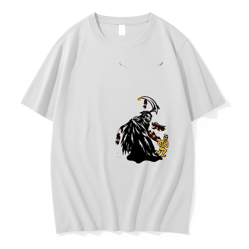 Grim Reaper Destroy Detroit 2025 Playoff Woman Shirts