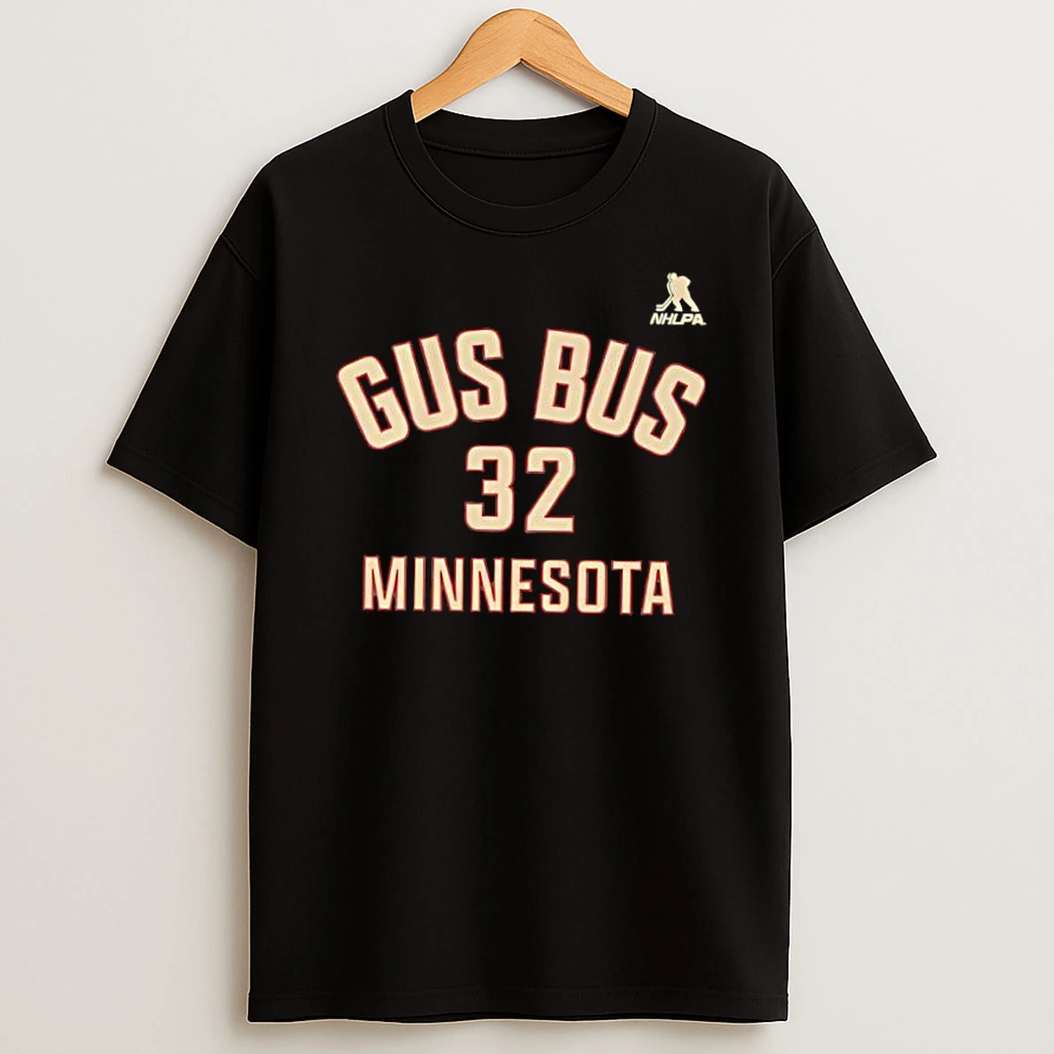 Gus Bus 32 Minnesota Wild Hockey Nhlpa Player Name Shirts