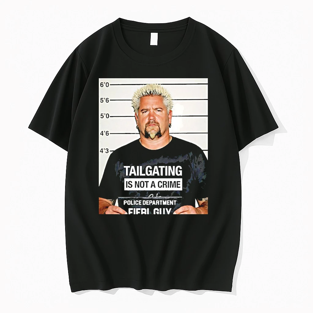 Guy Fieri Wearing Tailgating Is Not A Crime Signature Mugshot Shirts