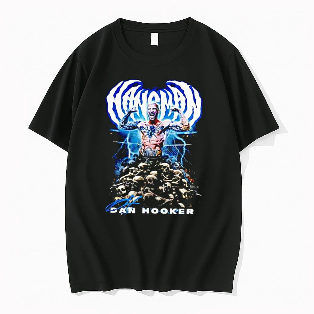 Hangman Dan Hooker Flexing Lightning Pile Of Skulls Signature Shirts