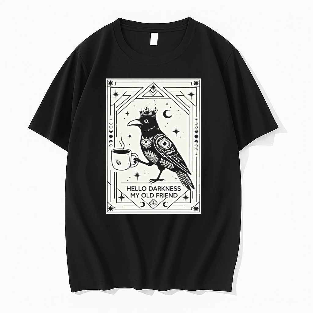 Hello Darkness My Old Friend Crow Shirts