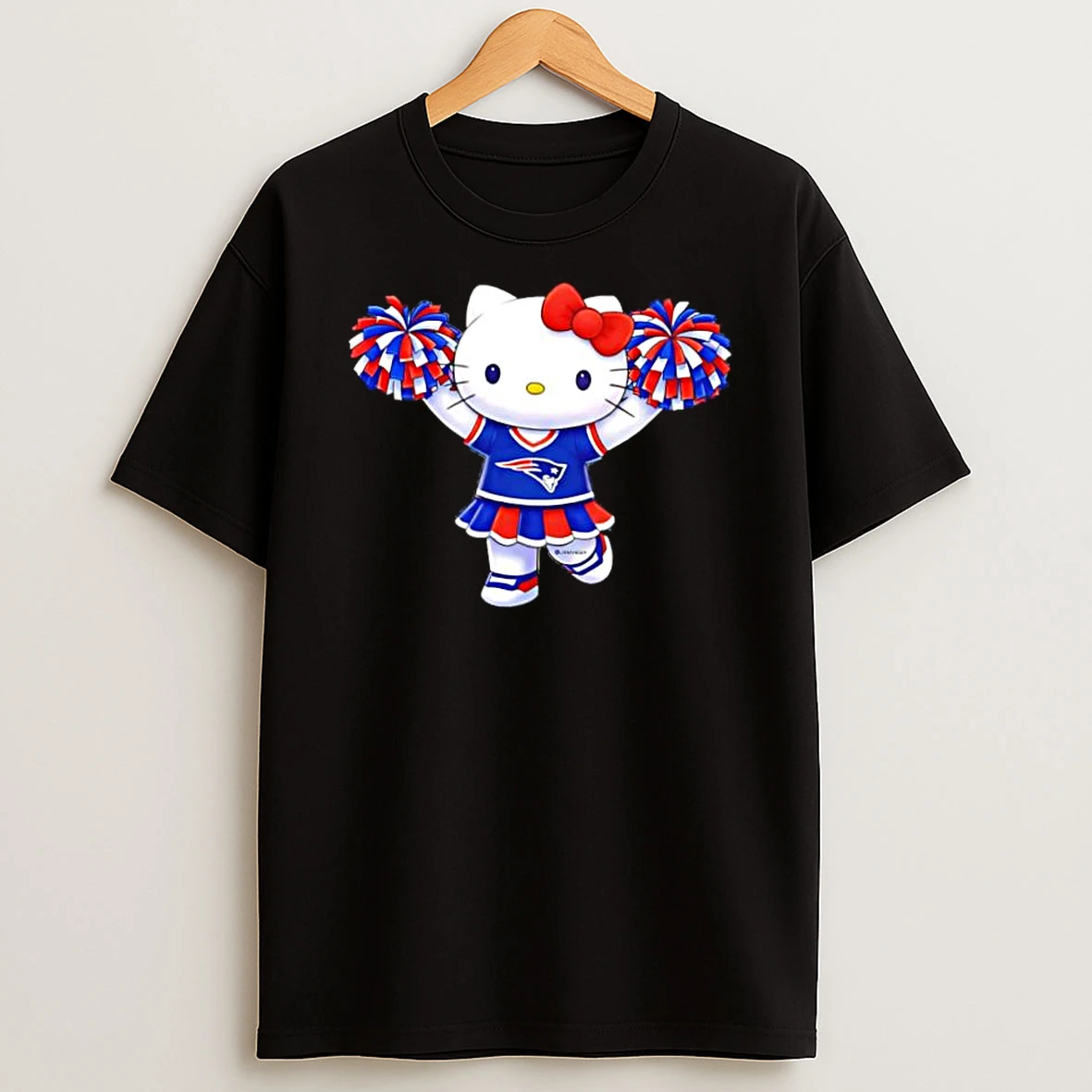 Hello Kitty New England Patriots Cheerleader Pom Poms Stadium Shirts
