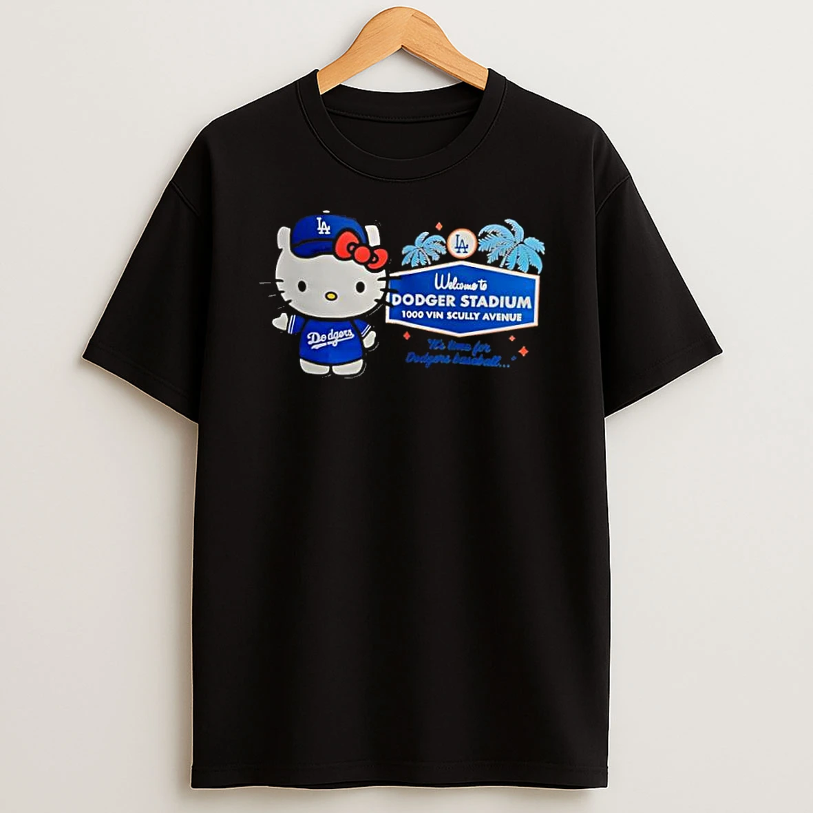 Hello Kitty Welcome To Dodgers Stadium 1000 Vin Scully Avenue Shirts
