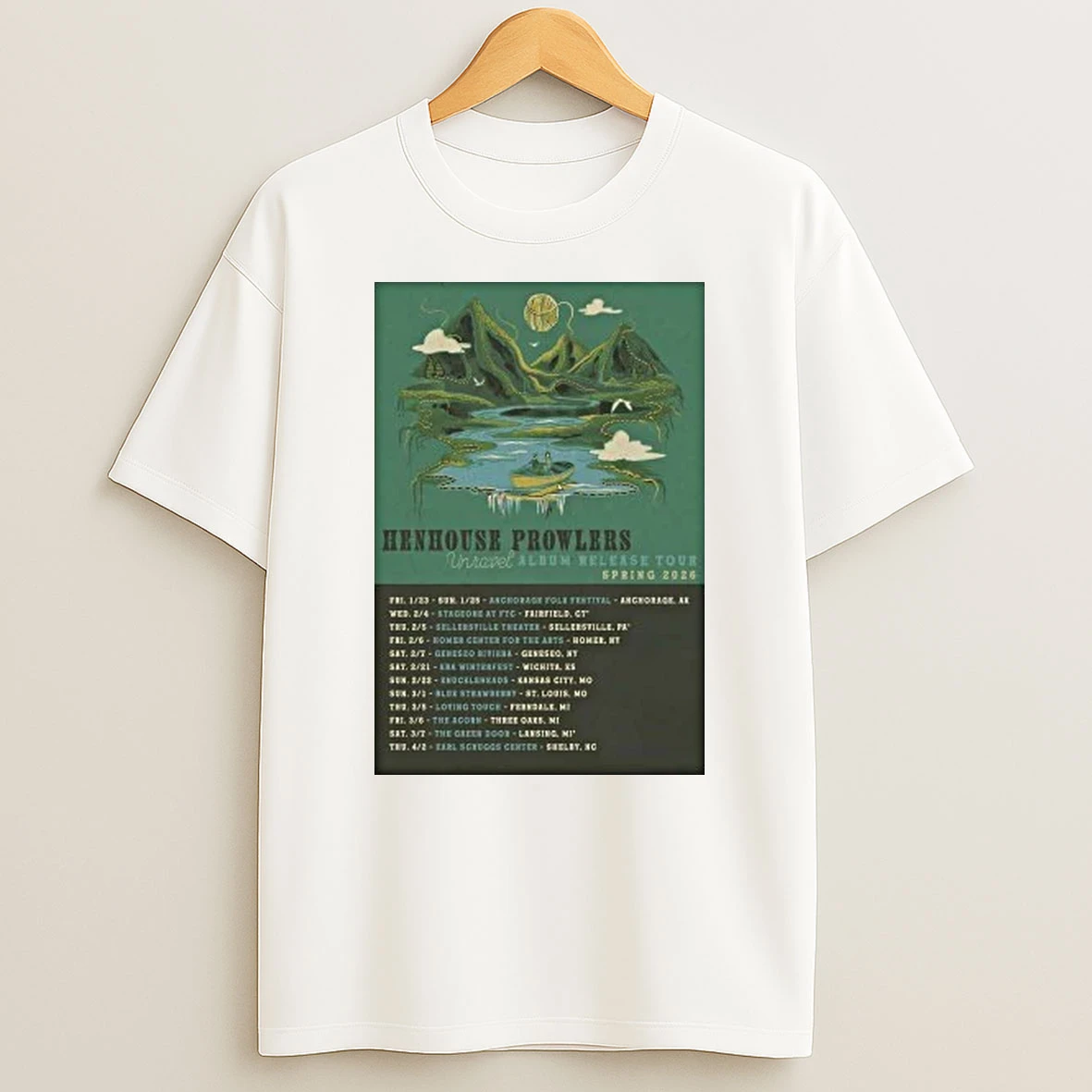Henhouse Prowlers Unravel Album Release Tour Spring 2026 Shirts