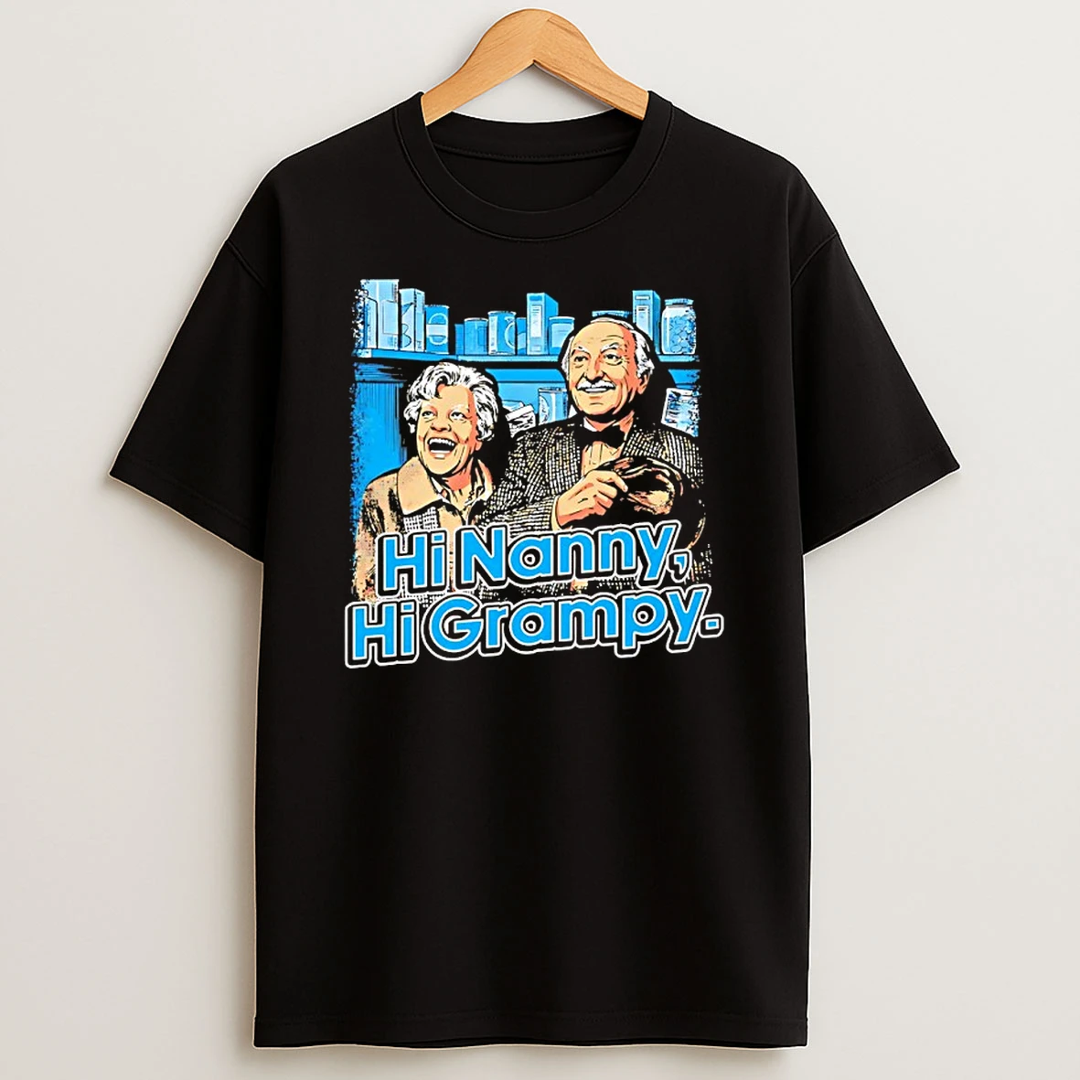 Hi Nanny Hi Grampy City Skyline Shirts