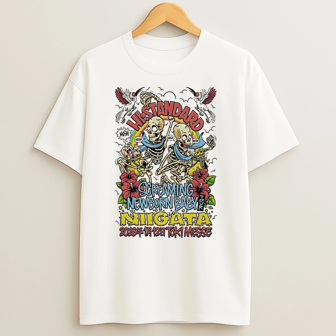 Hi Standard Screaming Newborn Baby Tour Niigata Japan 1 12 2026 Shirts