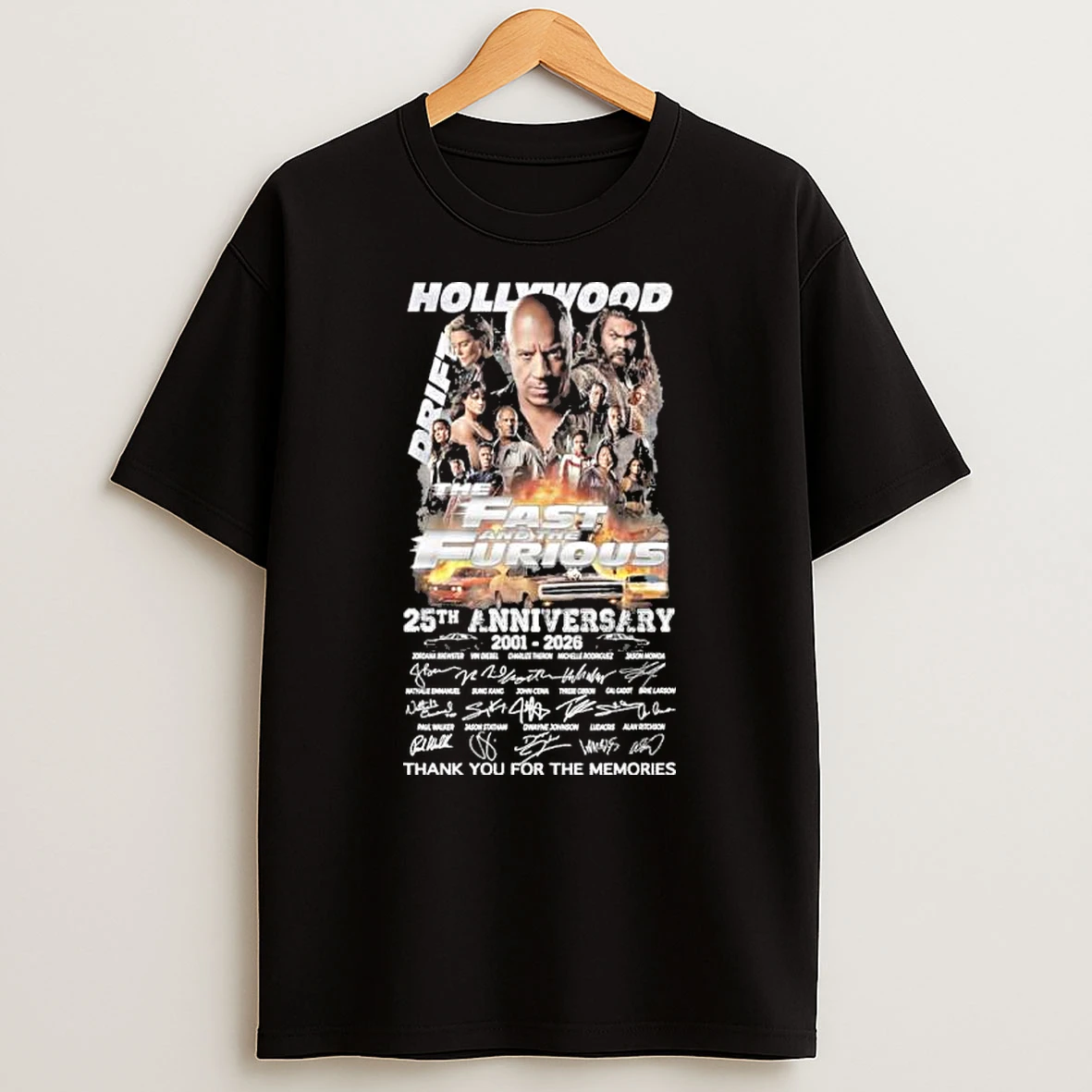 Hollywood Drift The Fast And The Furious 25th Anniversary 2001 2026 Shirts