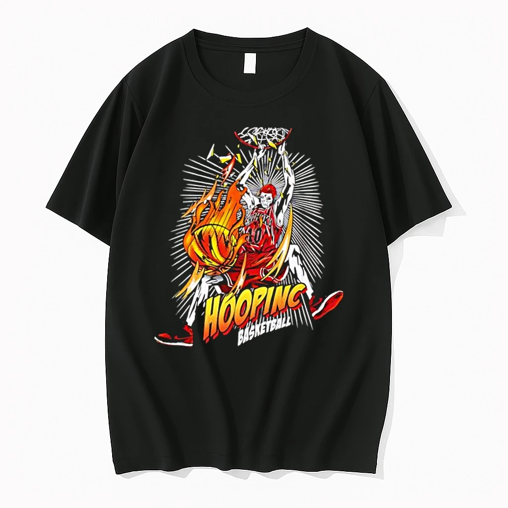 Hooping Basketball Slam Dunk Hanamichi Sakuragi Anime Manga Shirts