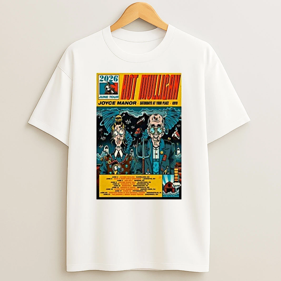 Hot Mulligan Alternative Rock Tour 2026 Shirts