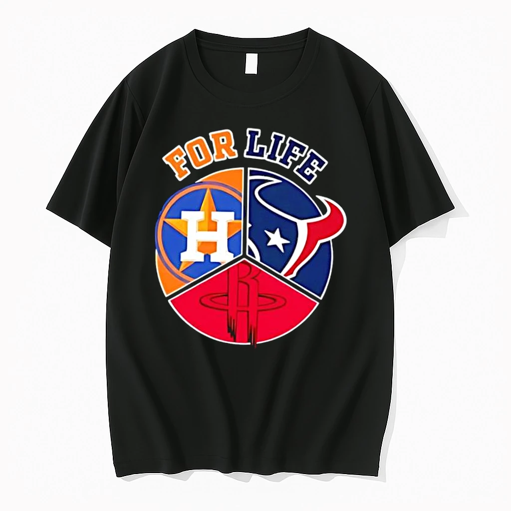 Houston For Life Logo Sports 2026 Shirts