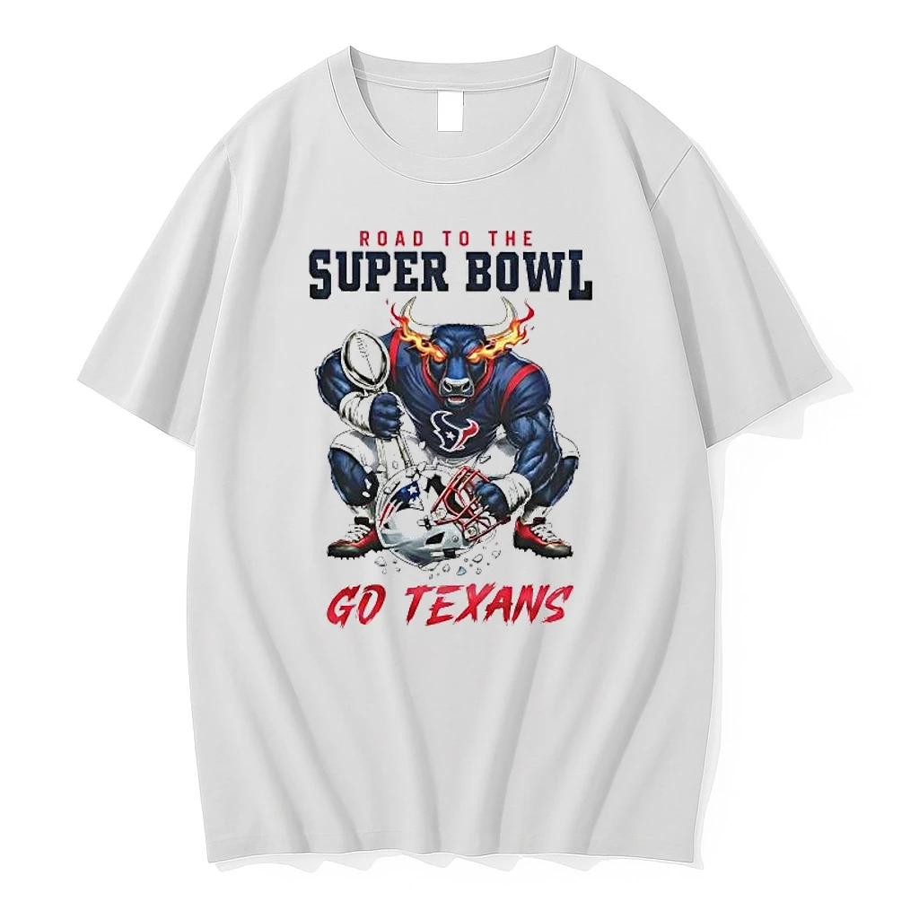 Houston Texans Road To The Super Bowl Mascot Trophy Shirts