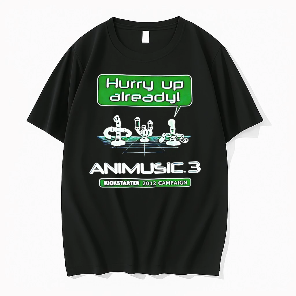 Hurry Up Already Animusic 3 Kickstarter 2012 Shirts