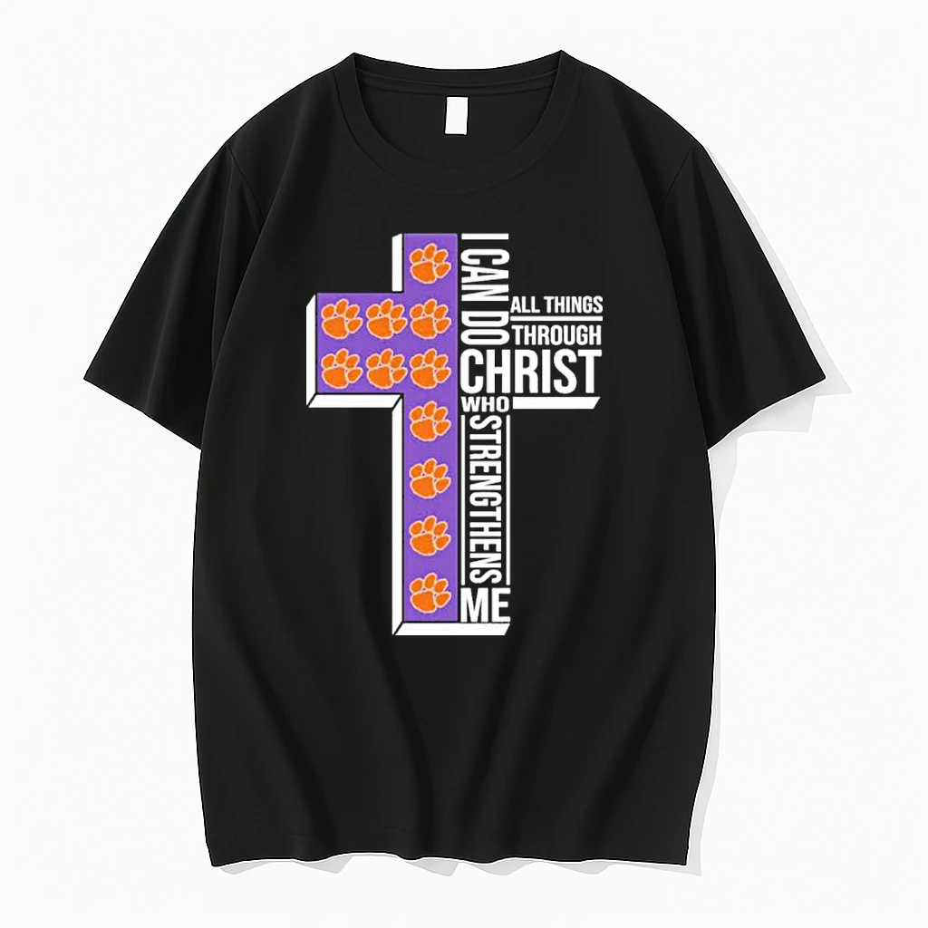 I Can Do All Things Faith And Sports Clemson Tigers College Basketball Shirts