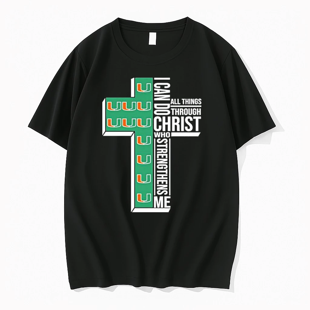 I Can Do All Things Faith And Sports Miami Hurricanes College Basketball Shirts