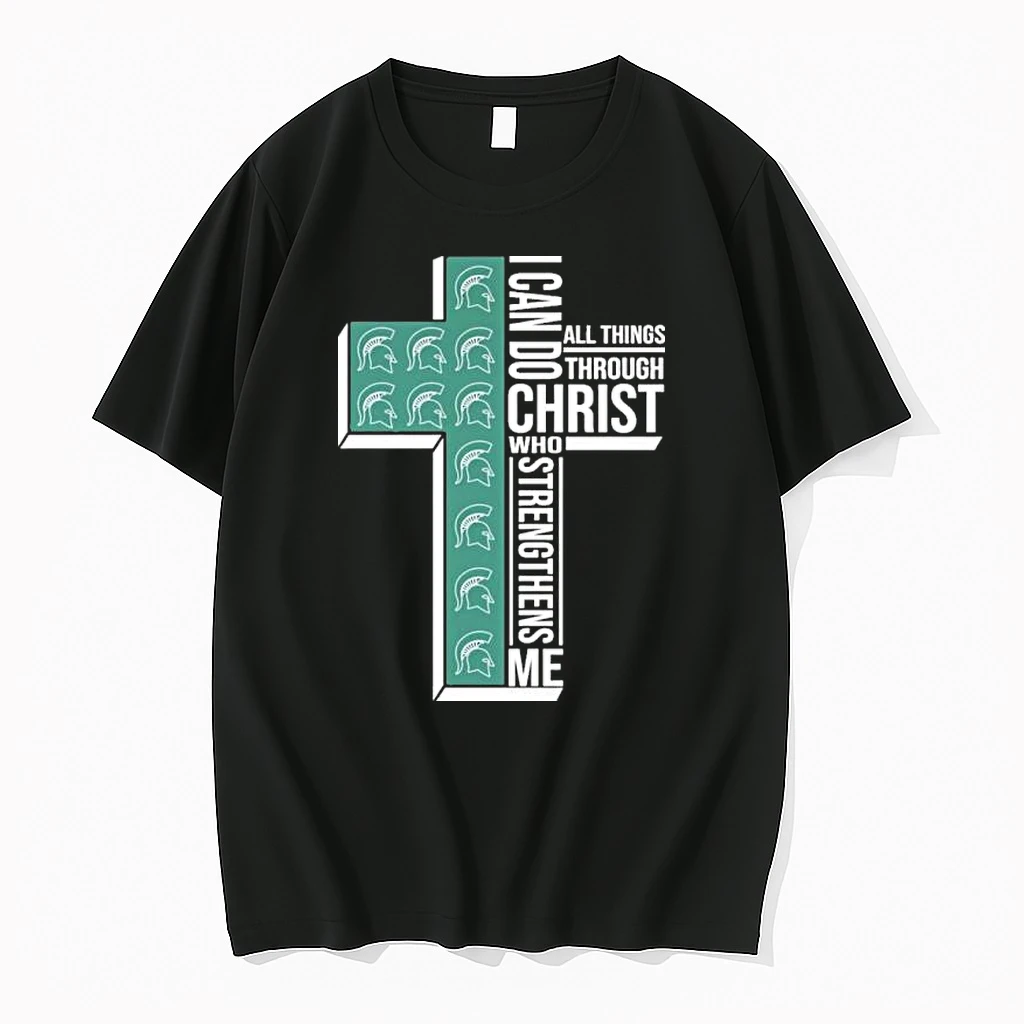 I Can Do All Things Faith And Sports Michigan State Spartans College Basketball Shirts