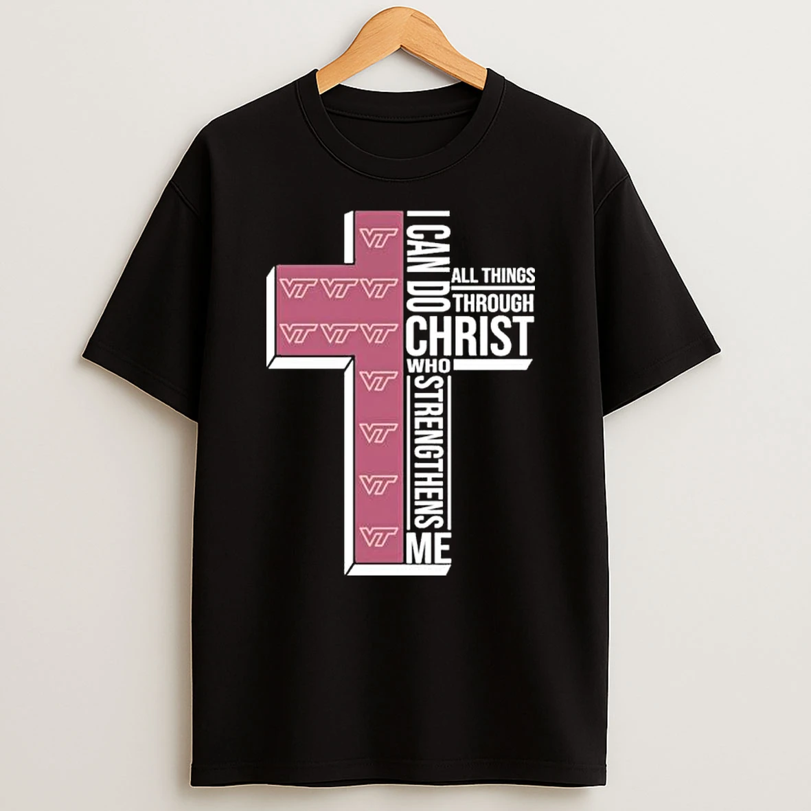 I Can Do All Things Faith And Sports Virginia Tech Hokies College Basketball Shirts