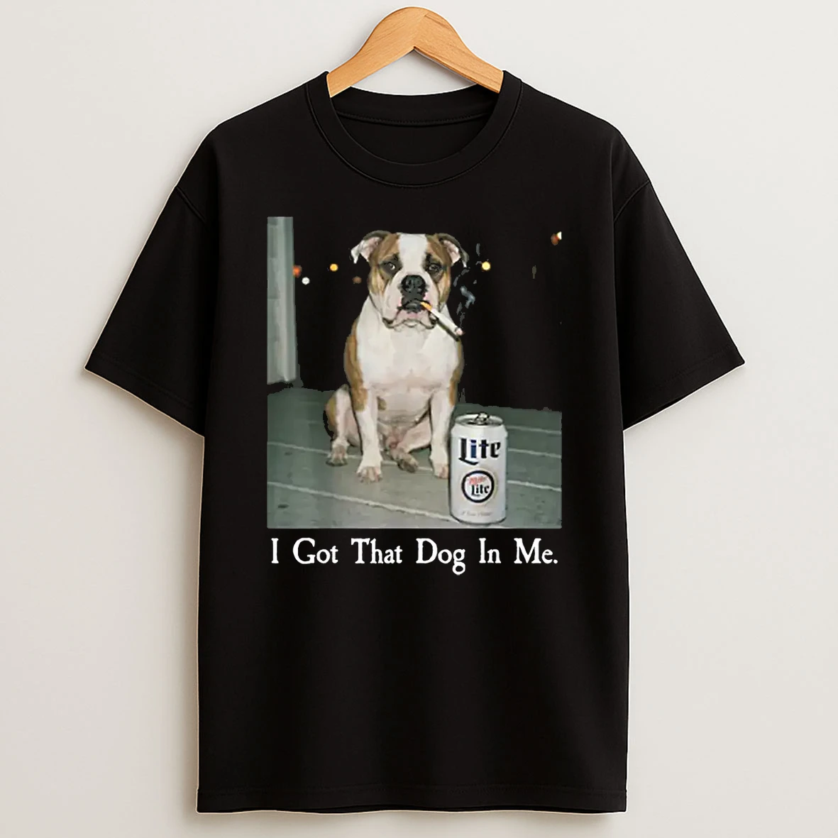 I Got That Dog In Me Bulldog Smoking Beer Dog Meme Shirts