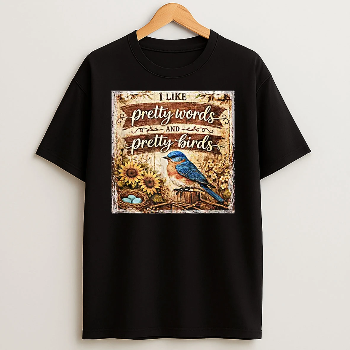 I Like Pretty Words And Pretty Birds%ce%b3ca Shirts