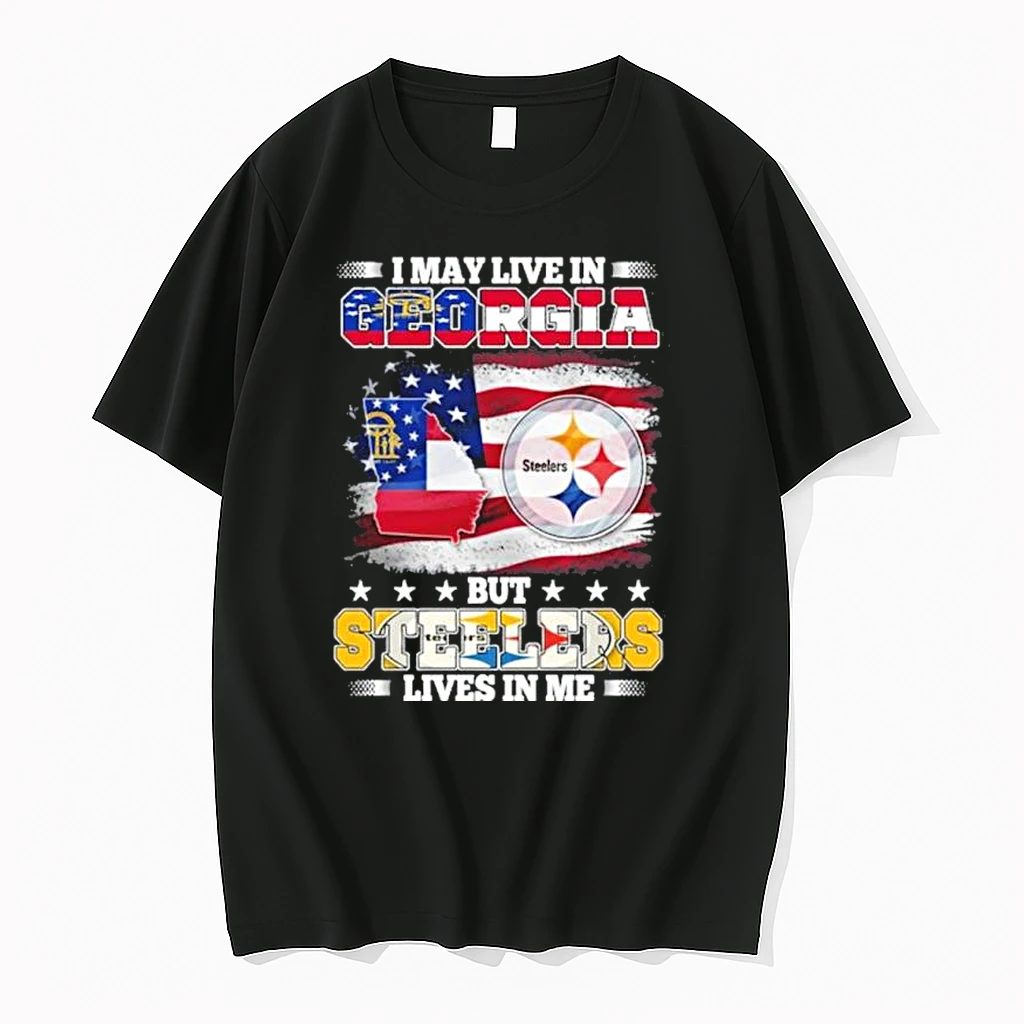I May Live In Georgia But Steelers Lives In Me Shirts