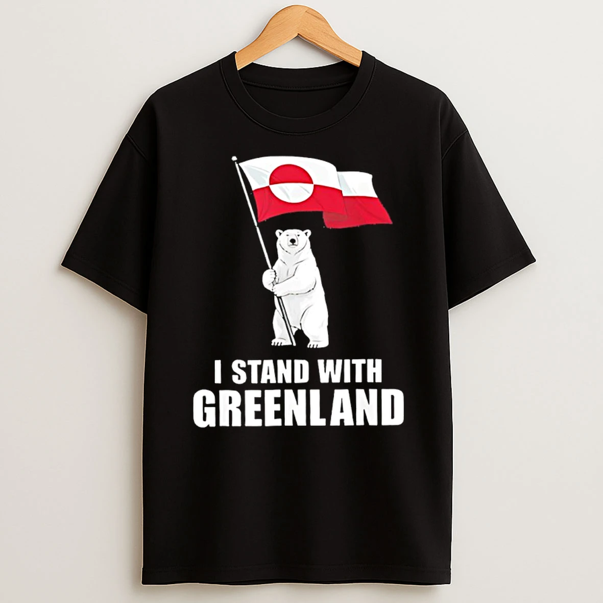 I Stand With Greenland Flag Bear Kalaallit Greenland Shirts