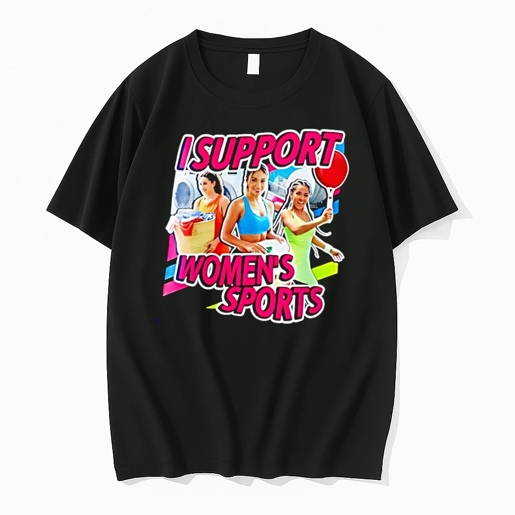 I Support Womens Sports Laundry Dishes Tennis Housewife Graphic Shirts