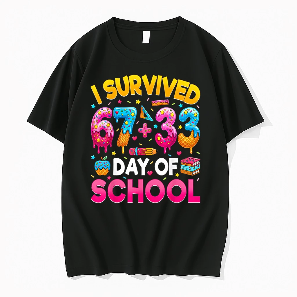 I Survived 67 33 Days Of School Happy 100 Days Of School Shirts