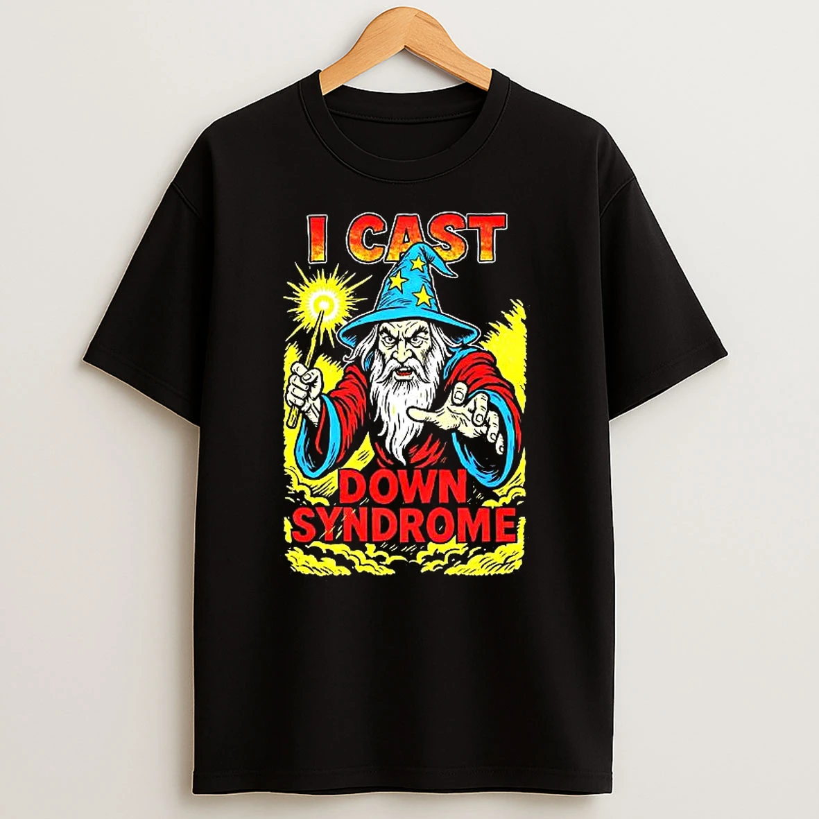 I Cast Down Syndrome Wizard Illustration Woman Shirts