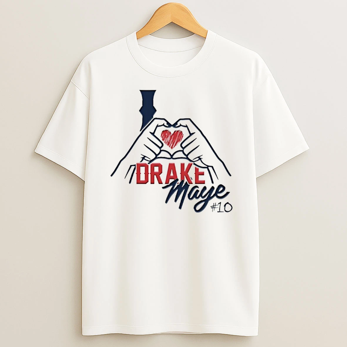 I Love Drake Maye 10 New England Patriots Shirts