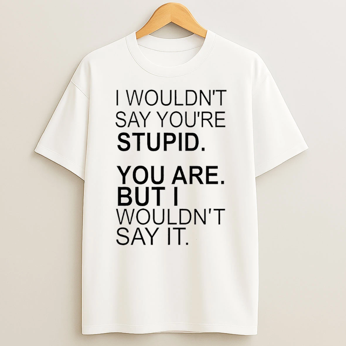 I Wouldnt Say Youre Stupid You Are But I Wouldnt Say It Shirts