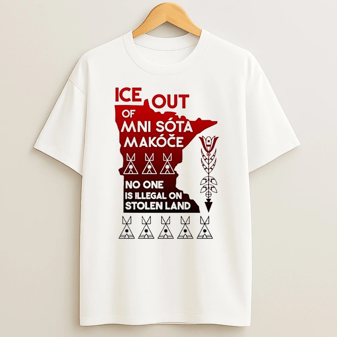 Ice Out Of Mni Sota Makoce No One Is Illegal On Stolen Land Shirts
