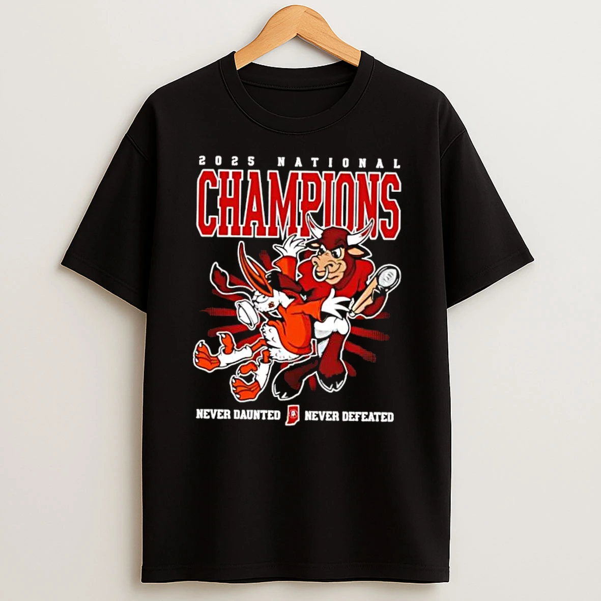 In Never Defeated Pocket Mascot Shirts