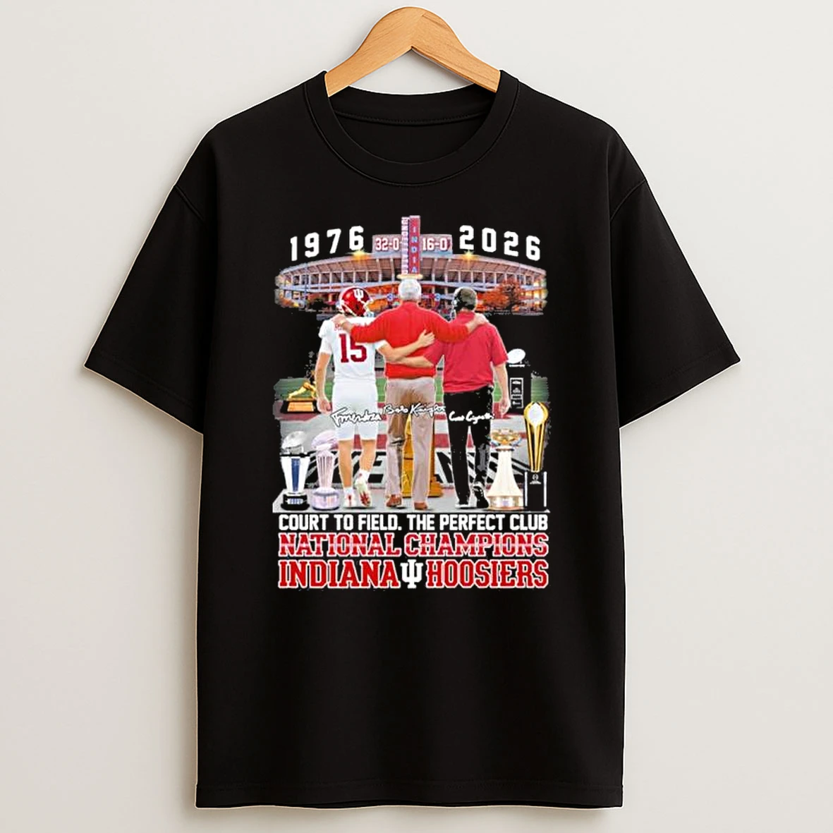Iu Football 1976 2026 Court To Field The Perfect Club National Champions Shirts